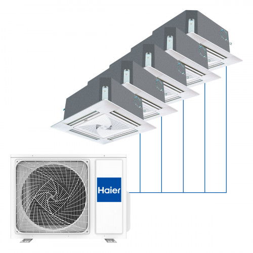 Кассетная мульти-сплит-система Haier R32 на 5 комнат