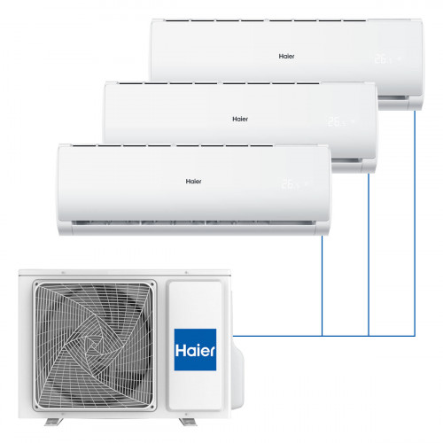 Настенная мульти-сплит-система Haier Leader 2023 на 3 комнаты