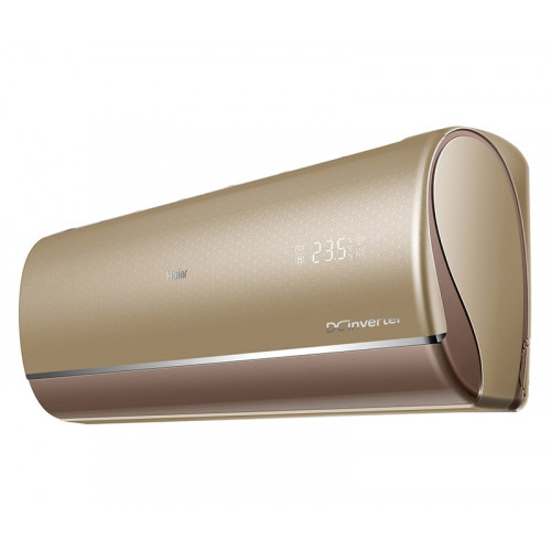 Инверторный кондиционер золотистого цвета Haier AS18NS6ERA-G